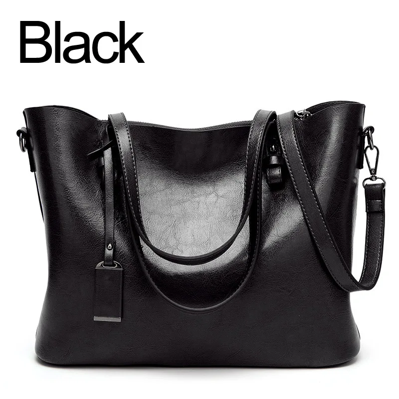 ZMQN, сумки для женщин, кожаная сумка на плечо, женская, известный бренд, большая емкость, простая, повседневная, сумка-тоут, ручная сумка, женская сумка, C837 - Цвет: Black