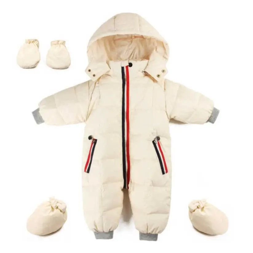 

90% whiter duck down Rompers winter baby girl and boy hooded one piece down overalls good quality brand down jackets ws03