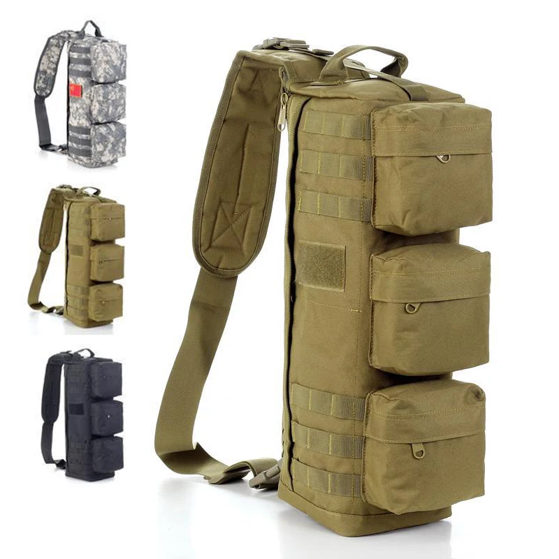 Outdoor Hunting D5 Column Single Shoulder Pack Molle Travel Military