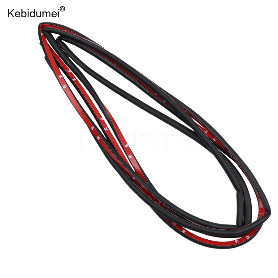 

sikeo Red 3M 4 Meters Big D Type Car Sound Insulation Rubber Sealing Strip Car Door Sealing Strip Weather Strip