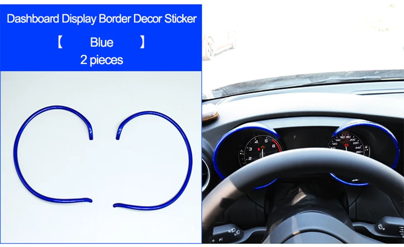 QHCP, 2 цвета, АБС-пластик, панель приборов, декоративная наклейка, кольцо, покрытие, аксессуары для интерьера, для Alfa Romeo Giulia, для стайлинга автомобилей