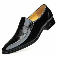 Yasilaiya/Новинка года; сезон весна-осень; Мужская обувь в деловом стиле; модные мужские кожаные модельные туфли в британском стиле; большие SIZE38-43