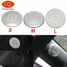 Chuang Qian Accessories Chrome Car Door Speaker Stereo Decoration Trim Cover Sticker For Ford Mustang 2015 2016 2017 Car Styling