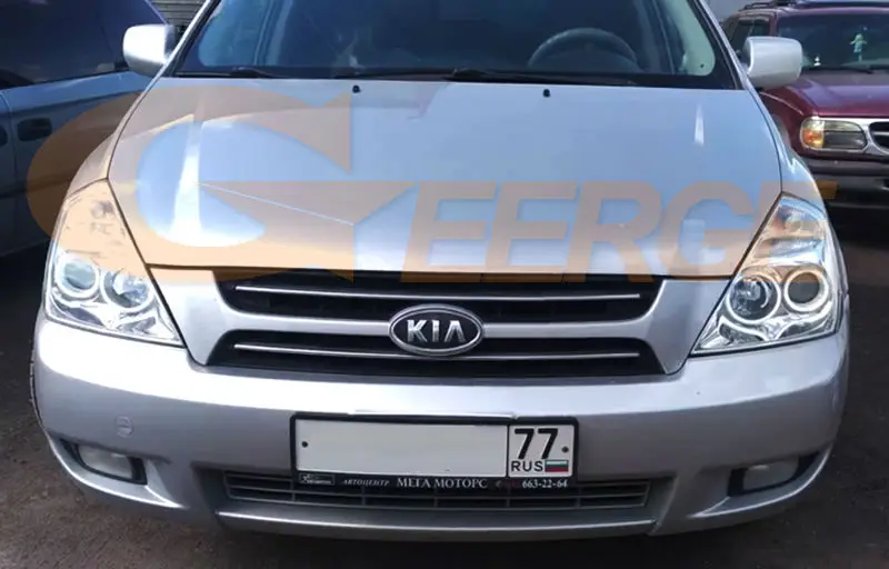 Для Kia Sedona 2006 2007 2008 2009 2010 2011 2012 2013 Отлично CCFL Ангельские глазки комплект Ультра яркое освещение Halo Кольцо