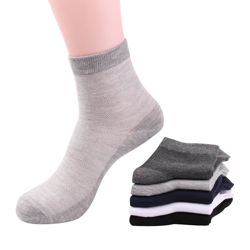 10pcs=5pairs EU44 men summer comfortable breathable mesh thin cotton