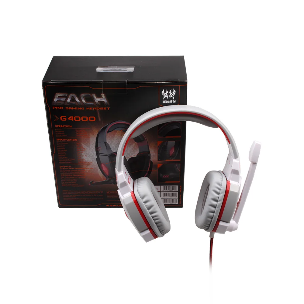 Игровые наушники KOTION G4000 Gaming Headset игра глубокий бас стерео с светодиодный