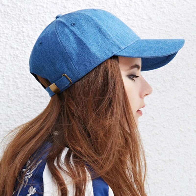 Simplicidad de Diseño Denim Gorra de Béisbol Del Snapback