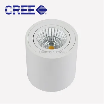 

Surface Mounted Ceiling Downlight Cylinder 7W 9W CREE COB Led downlights Dimmable Ceiling Spot light For Home Room Adjustable