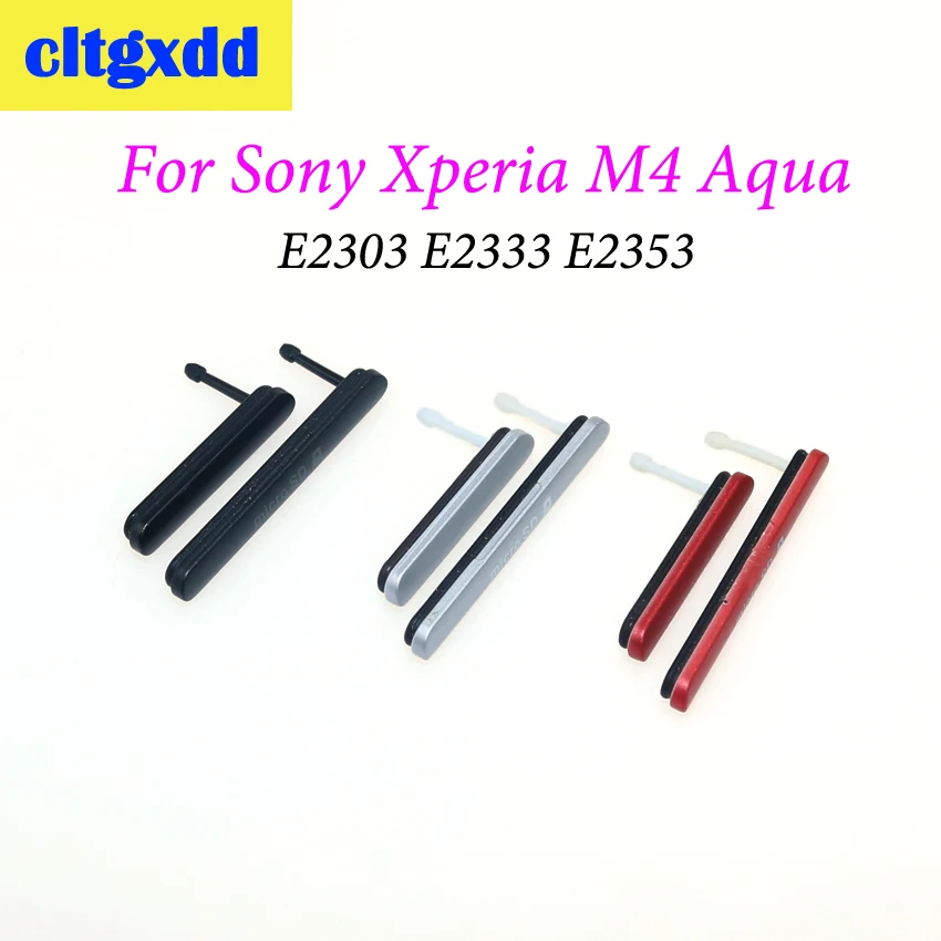 

cltgxdd USB Charging Earphone Jack Cover For Sony M4 Aqua E2303 E2333 E2353 Sim Card Slot Port Micro SD Dust Waterproof plug