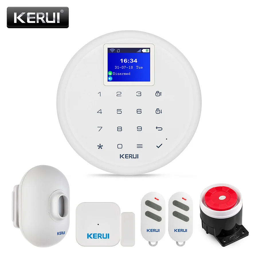 

KERUI W17 WIFI GSM Burglar Alarm System Waterproof Outdoor PIR Motion Sensor Wireless Home Security Alarm Door Sensor