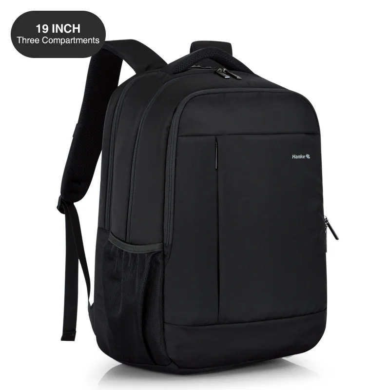 Three compartments Hanke 15," рюкзак для ноутбука, мужская деловая вместительная сумка, сумка для путешествий, Противоугонный рюкзак, водонепроницаемая женская сумка, Mochila - Цвет: Three compartments