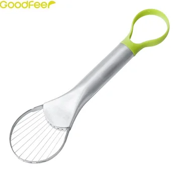 

Goodfeer Two Ended Avocado Corer and Slicer Vegetable Fruit Peeler Multi-functional Cutter Knife Mango Shredders Pulp Separator