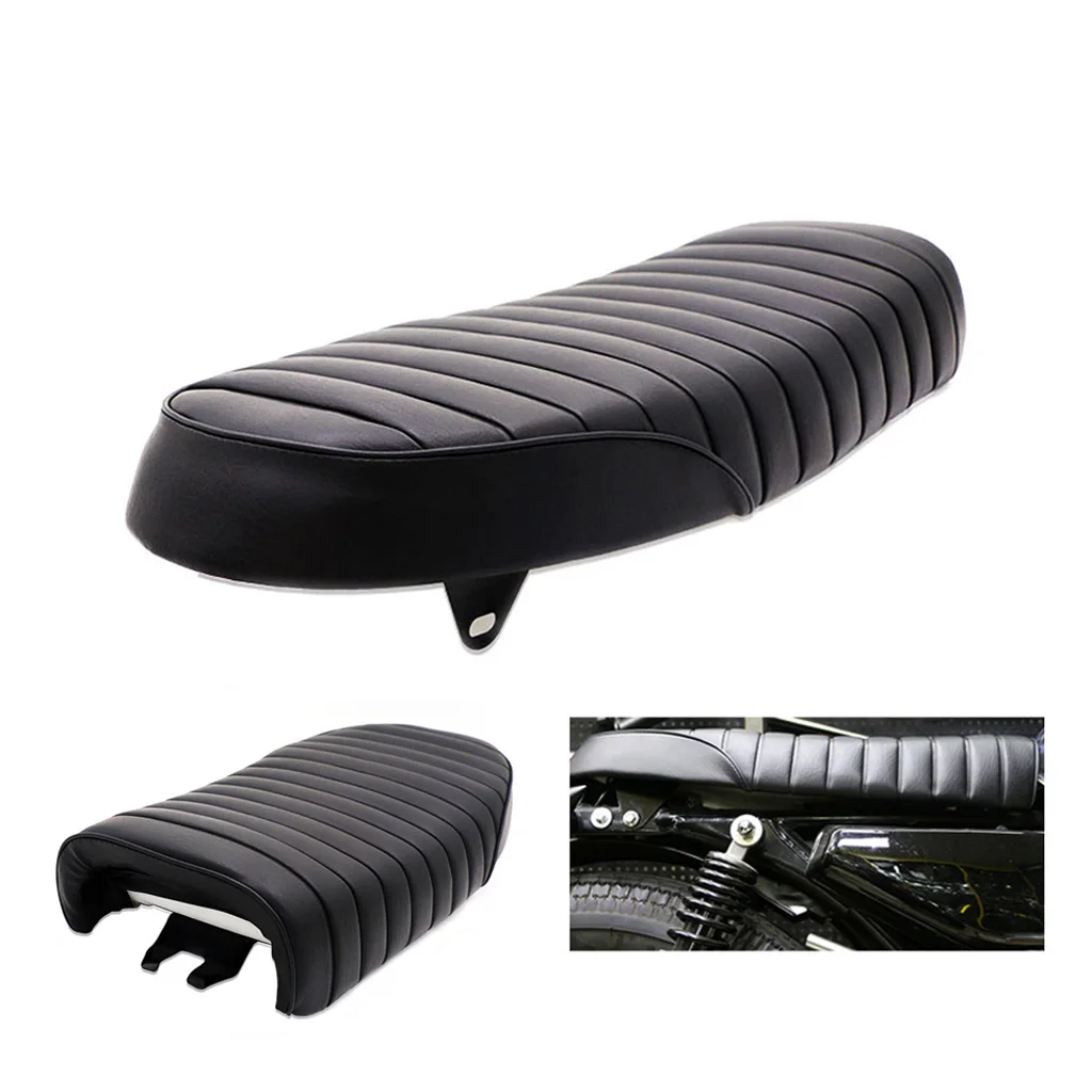 

1 Piece Soft Flat Retro Seat Motorcycle Vintage Cafe Racer Seat Retro Saddle For Honda Retro Racer Black