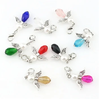 

10pcs Charm Guardian Angel Wings Pendant Necklace Fashion Jewelry DIY Pendants Accessories For Jewelry 22527