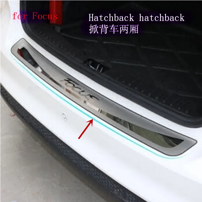 Fit For 2012 2013 2014 for Ford Focus Mk3 Hatchback Rear Deck Bumper Protector Panel Boot Cover Sill Plate Trunk Trim | Автомобили и