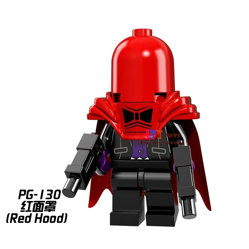 

Single Sale superhero marvel Red Hood Batman Movie building blocks Gift bricks toys for children brinquedos menino