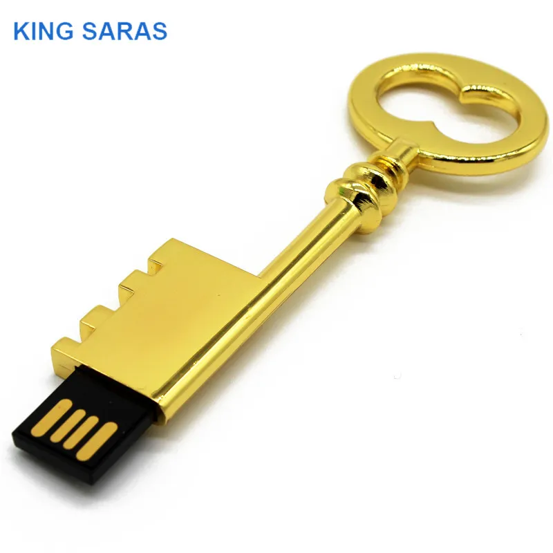 KING SARAS,, реальная емкость, желтый ключ, модель usb2.0, 4 ГБ, 8 ГБ, 16 ГБ, 32 ГБ, 64 ГБ, флеш-накопитель, USB флеш-накопитель, креативный подарок, флешка