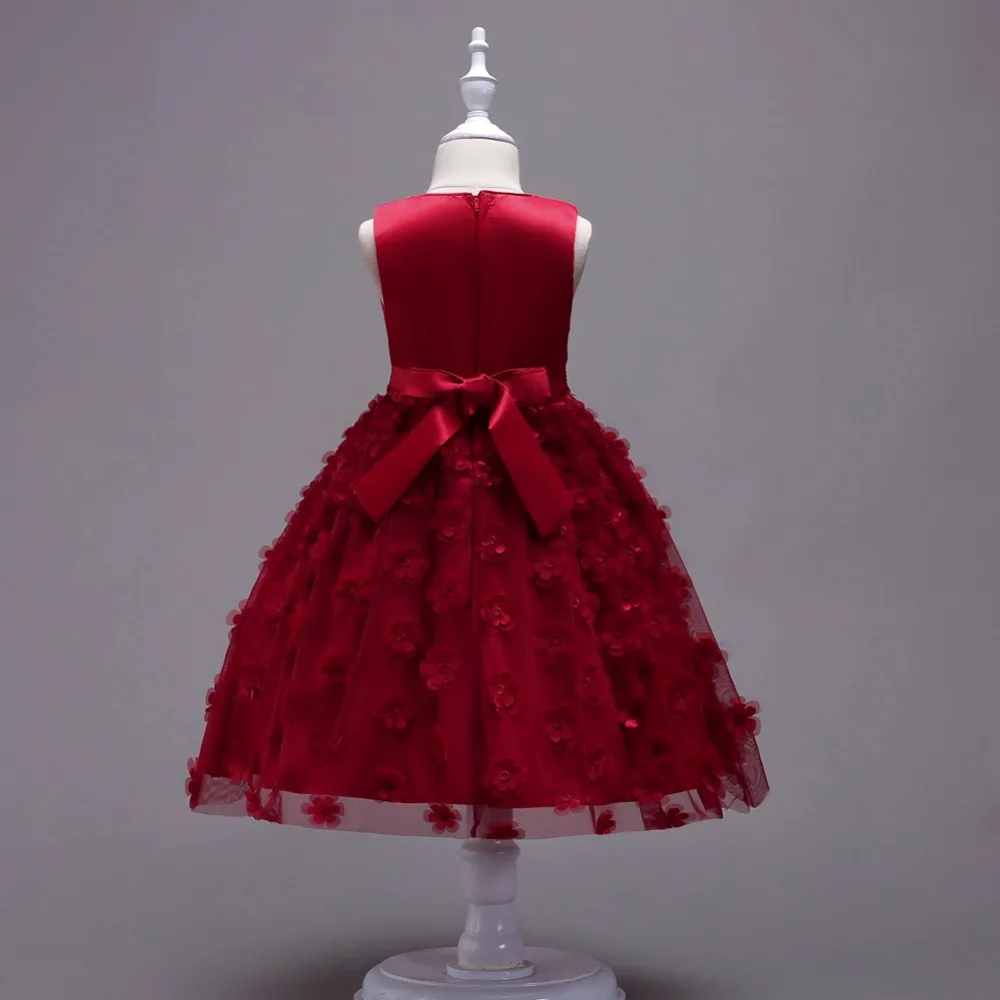 Yeedison Flower Girls Dress Sleeveless Children Wedding Party Dresses For Girls Prom Gowns Costumes 2018 New Kids Princess Dress (2)