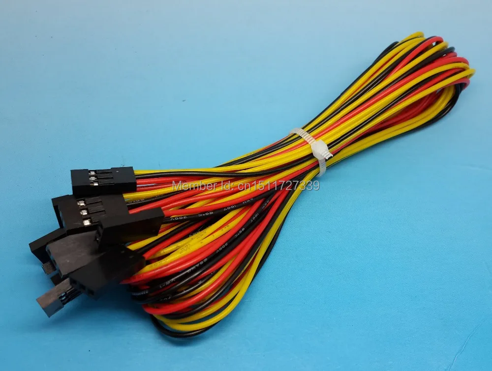 

10PCS 70cm 3Pin Cable connectors Set Female-Female Jumper Wire for 3D Printer Reprap