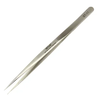 

50PCS Vetus ST-11 Stainless Steel Precision Straight Tweezers