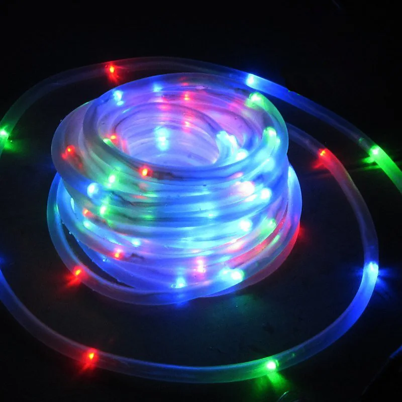 

12m Luminarias LED Solar Lights LED Solar Panel Tube Strings Light Path Wall Lamps Home Garden Christmas Tree Outdoor Decoration