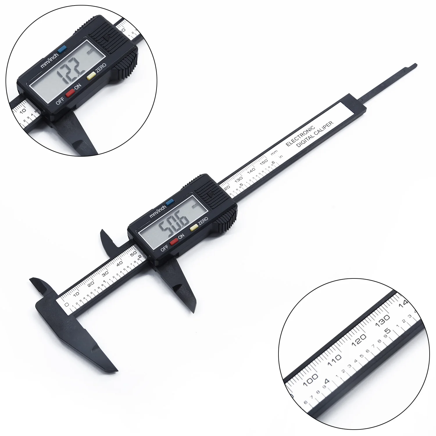 

Zero Setting Digital Caliper Durable Vernier Caliper Electronic Tool Large Display For Automotive Applications