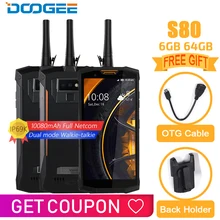 IP68 IP69K font b DOOGEE b font S80 Mobile Phone Wireless Charge NFC 10080mAh 12V2A 5