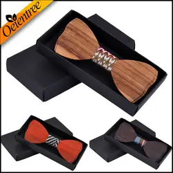 Завод прямых продаж 100% Зеленый первичной древесины галстук-бабочка чисто ручной двухслойный деревянный галстук-бабочка могут быть