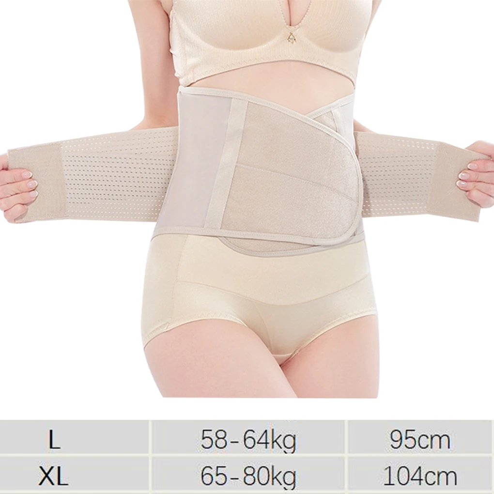 3in1 Belly/Abdomen/Pelvis Postpartum Belt Body Recovery Shapewear Belly Slim Waist Cinchers Breathable Waist Trainer Corset