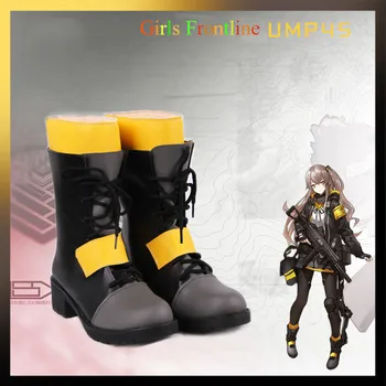 

Anime! Girls Frontline ump45 Cosplay Shoes Costume Accessories Props Leather Boots For Unisex Free Shipping