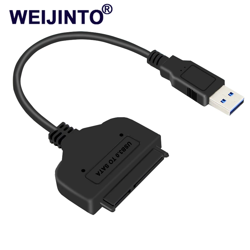 Weijinto Adaptador USB 3,0 SATA3, cable sata de 22 pines para 2,5 HDD HD Controlador de disco duro SSD|sata3 adapter|ssd converterusb 3.0 AliExpress