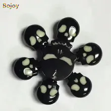 Антистрессовый Спиннер с черепом светится в темноте антистрессовый ручной Спиннер светящийся светильник Светящийся Металлический Спиннер для пальцев