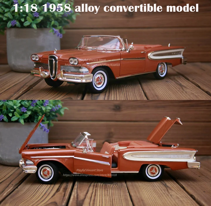 

fine 1:18 1958 alloy convertible model Doors can be opened Collection model