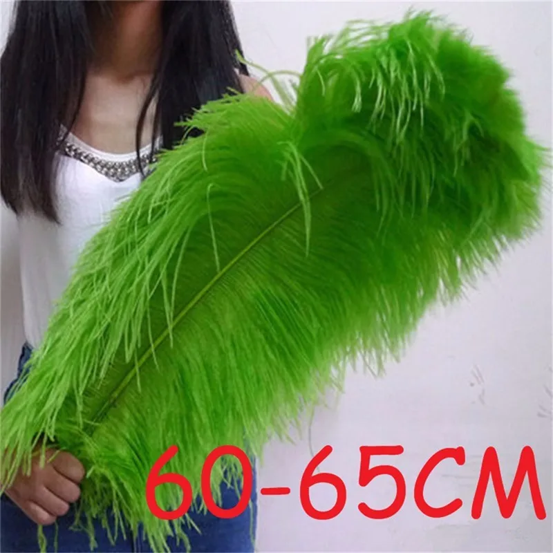 Buy 10pcs Green Ostrich Feather 60 65cm 24 26 inch