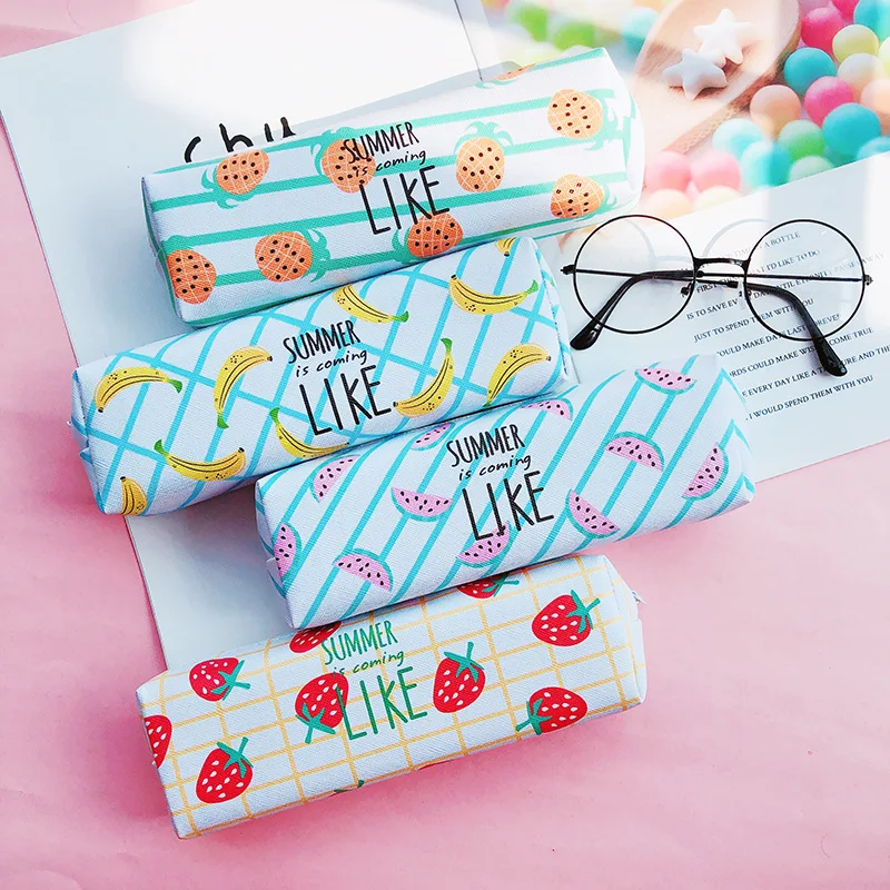 

6PCS Kids birthday Party favor Fruit pen bag cute giveaway return gifts baby shower favor party supply back to school gift