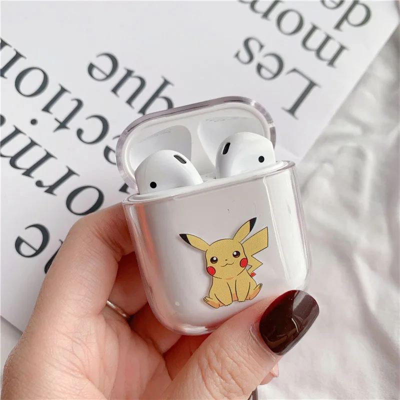 For Airpods case Cute Cartoon Pattern Transparent hard PC Cases For Apple AirPods Cover Bluetooth Wireless Earphone Cases - Цвет: style 15