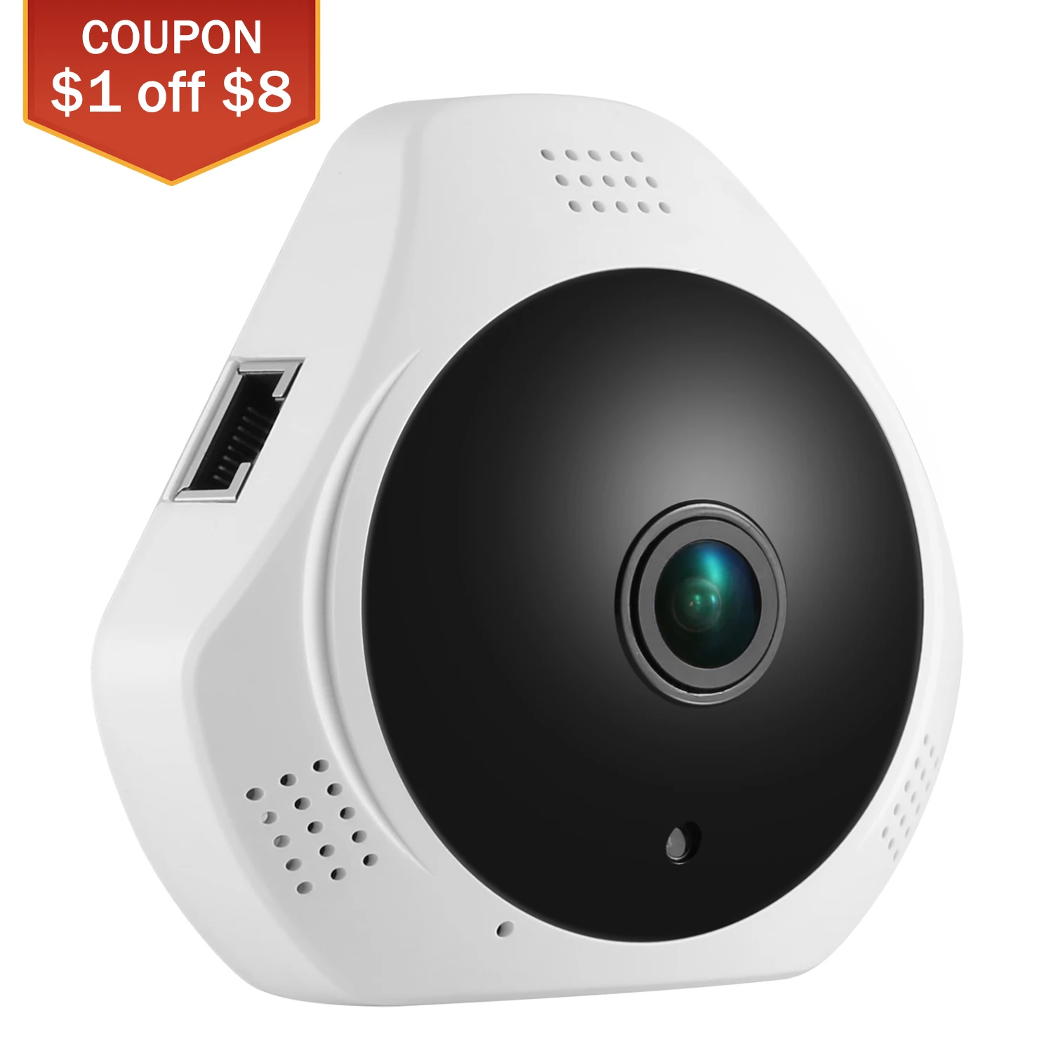 Беспроводная панорамная мини камера SANNCE 360 градусов 960P Wi Fi рыбий глаз|security ip|ip camera