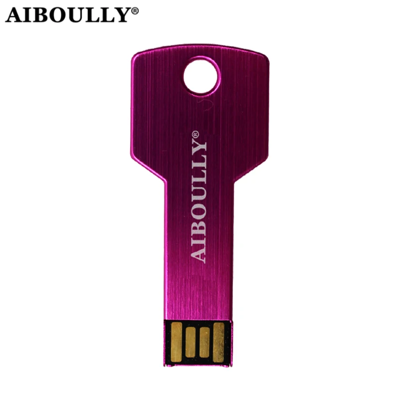 AIBOULLY Usb 2,0 цветной металлический usb-флэш в виде ключа 32 Гб 64 Гб USB флеш-накопитель карта памяти 8 ГБ 16 ГБ флеш-накопитель U диск для планшетных ПК