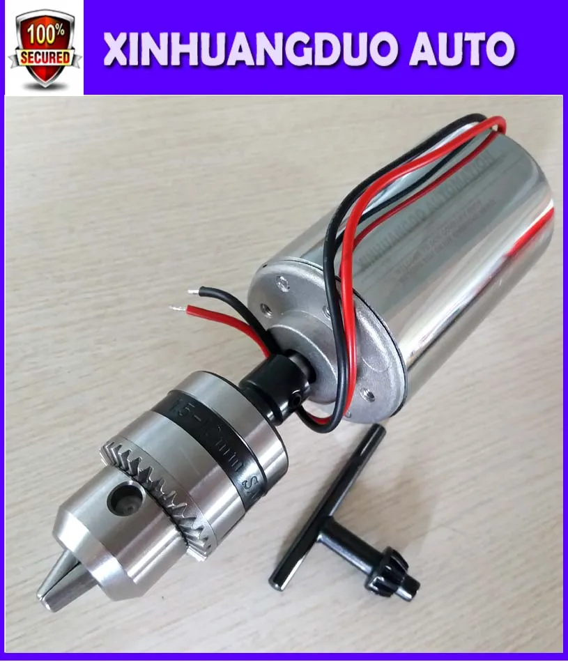

200W DC Spindle motor , DC12-48V 12000rpm, Engraving milling grind air-cooling Long mouth tightening 1.5mm - 10mm