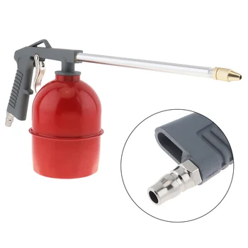 

3- 6Mpa Red Pot Type Pneumatic Spray Gun with 6mm Nozzle Caliber and Aluminum Pot for Furniture / Factory Facilities
