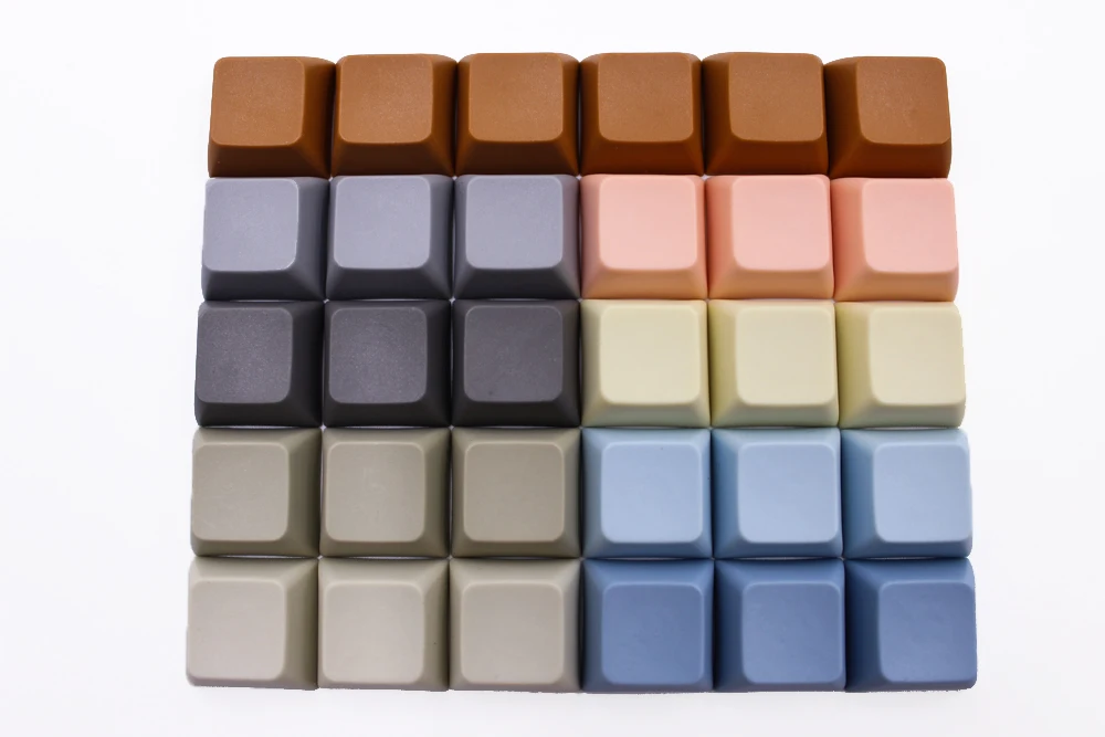  MP 1U XDAS keys PBT Blank Keycap Mixded Color Cherry MX switch keycaps for Wired USB Mechanical Gam