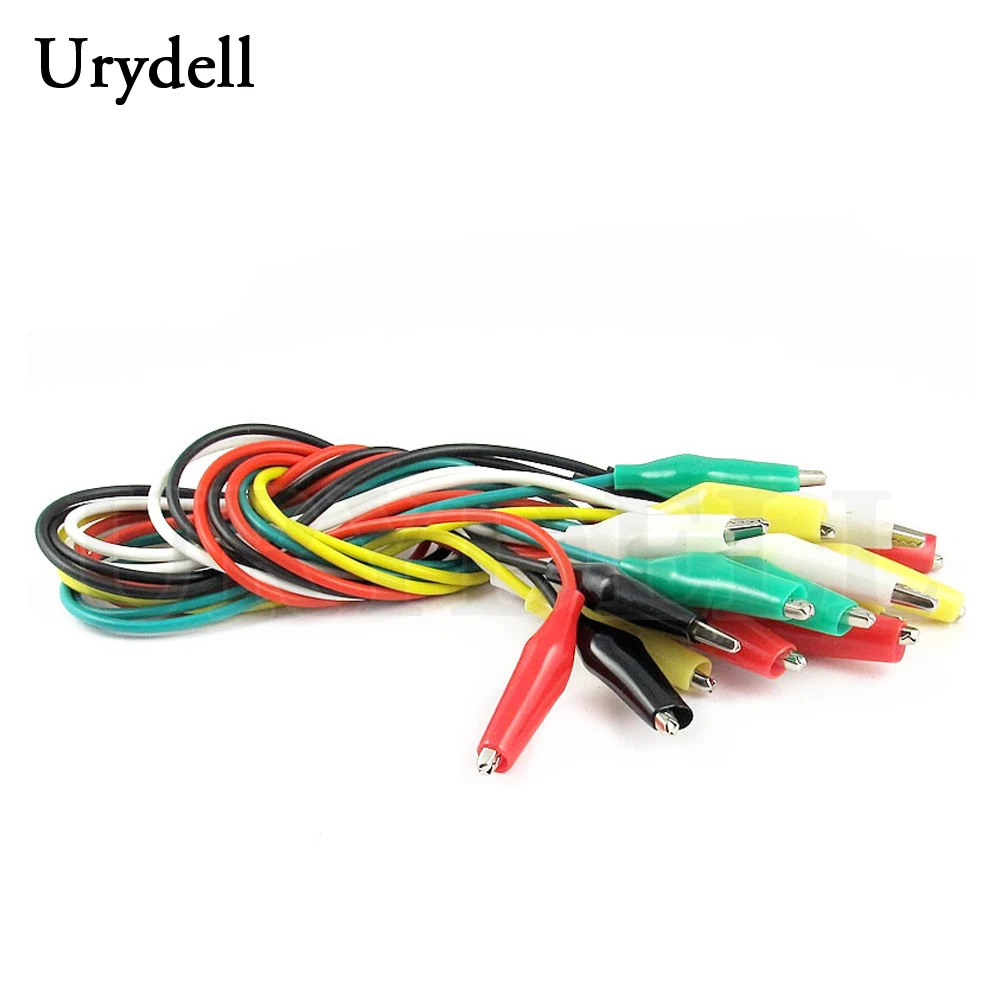 

10pcs Alligator Clips Electrical DIY Test Leads Set 5 Colors Alligators Double Ended Crocodile Roach Jumper Testing Wire
