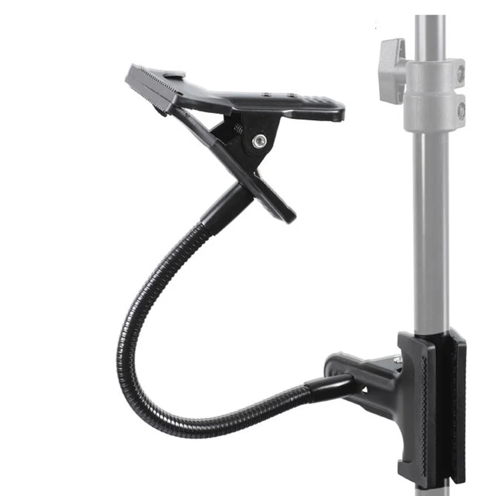 

Multifunction 50cm Flexible Magic Arm + 2 Strong Iron Background Holder Clamp Reflector Clip Camera Photo Studio Accessories