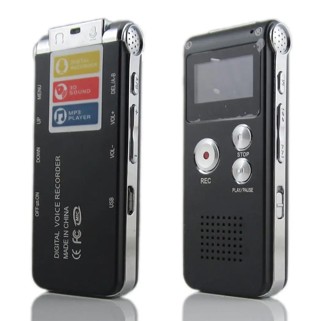 

Voice Activated Mini Digital Sound Audio Recorder Dictaphone 8GB MP3 Player