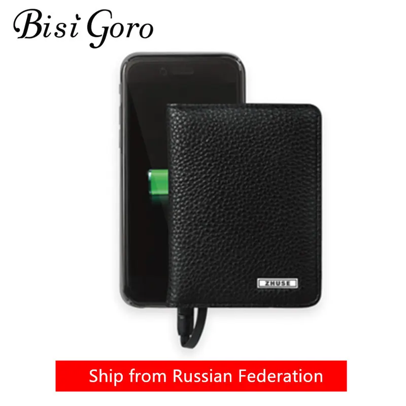 BISI GORO 2019 Smart Wallet With USB Charging Wallet Adapt For Ipone And Android Capacity 4000 mAh Creative Wallet Short Wallet BISI GORO 2019 Smart Wallet With USB Charging Wallet Adapt For Ipone And Android Capacity 4000 mAh Creative Wallet Short Wallet