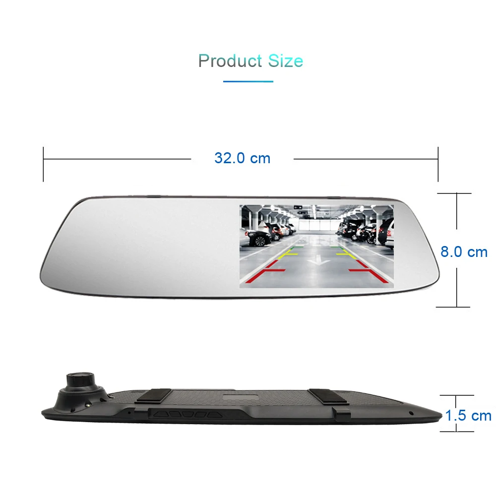 

Rearview Mirror Car Dvr Camera Touch Screen Full HD 1080P Car Dvrs Video Recorder Auto Registrar Night Vision Dash Cam