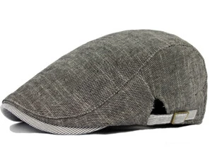 Льняная ткань мужские шапки вперед береты дышащие Boinas Feminina Новые модные кепки солнцезащитные шапки для женщин женские HT51047+ 35 - Цвет: gray