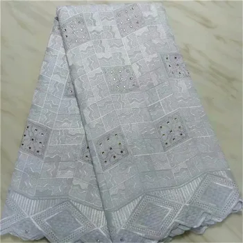 

High Quality White African Swiss Voile Lace Fabric 2019 Nigerian Polish Swiss Cotton Voile Lace Fabric For Men And Women