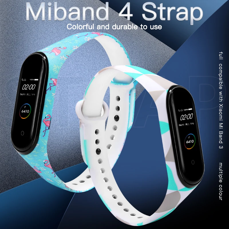 Сменные ремни BOORUI для mi band 4, ремешок на запястье для xiaomi mi band 3, спортивный силиконовый браслет для xiaomi mi band 3/4