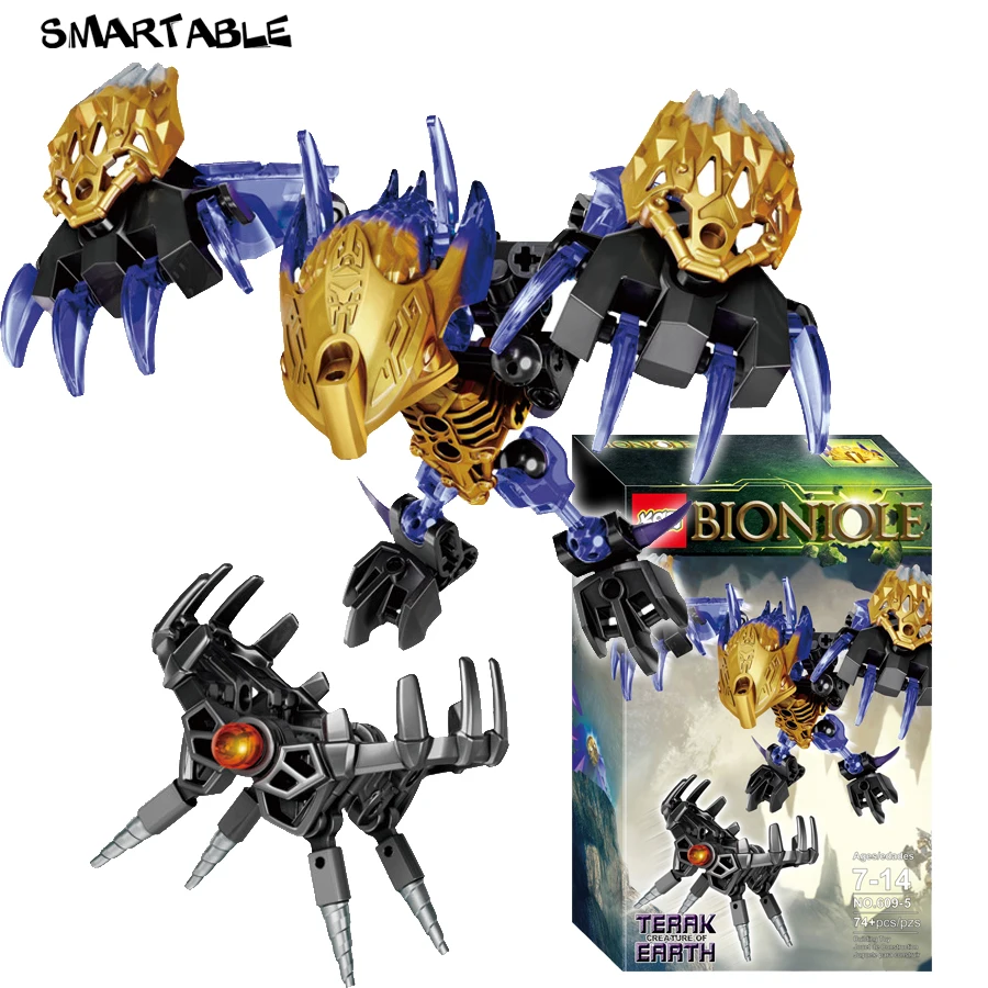Smartable BIONICLE 74 pcs Terak Creature of Earth figures 609 5 Building Block font b toys